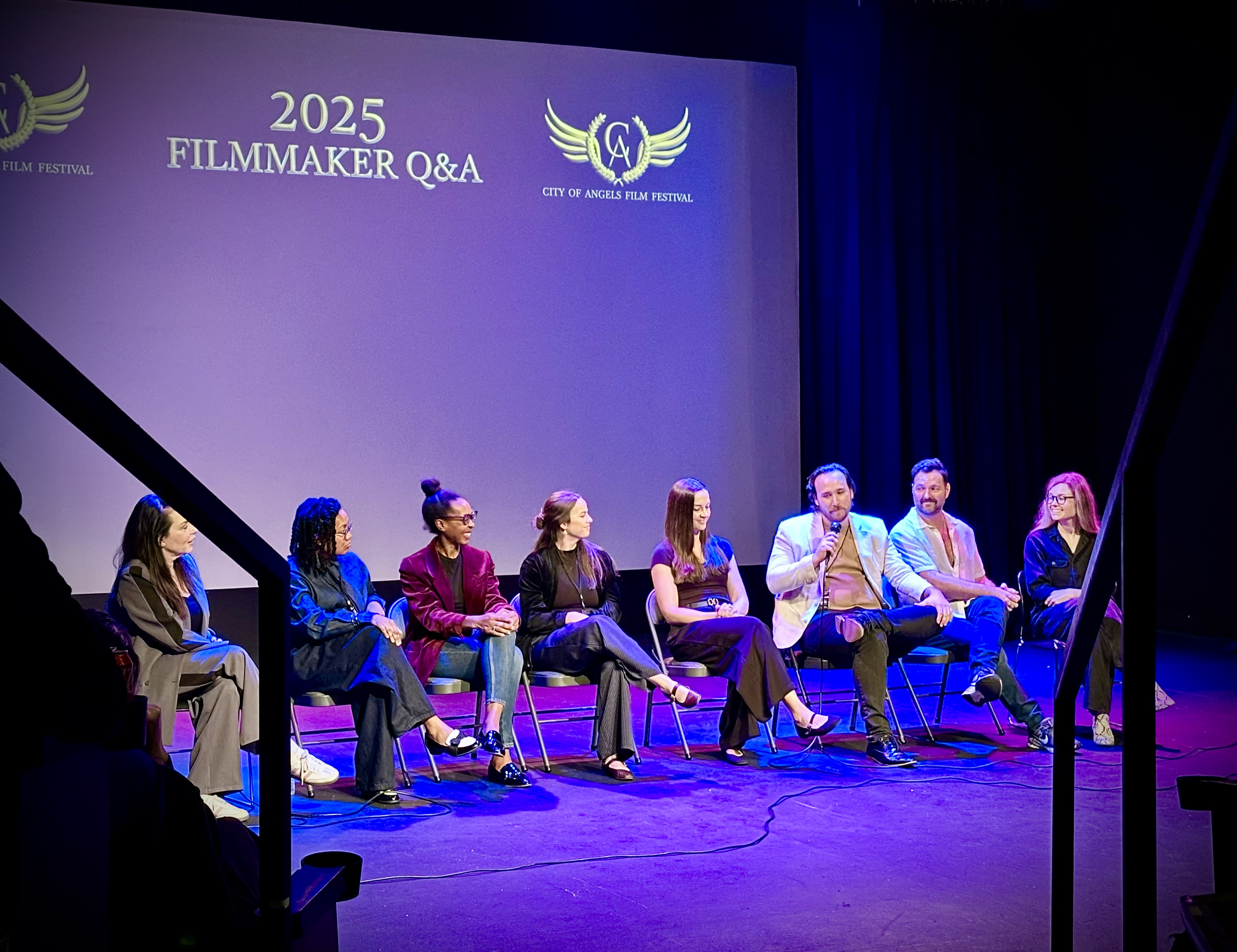 Connor Thomas at the Q&A of Bad Omen at the City of Angels Film Festival
